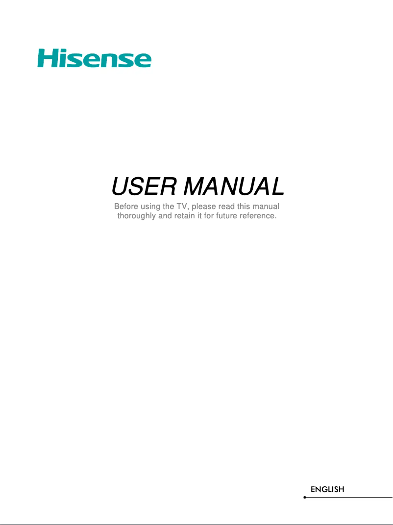 Página 1 del manual Manual de usuario Hisense 75A68G