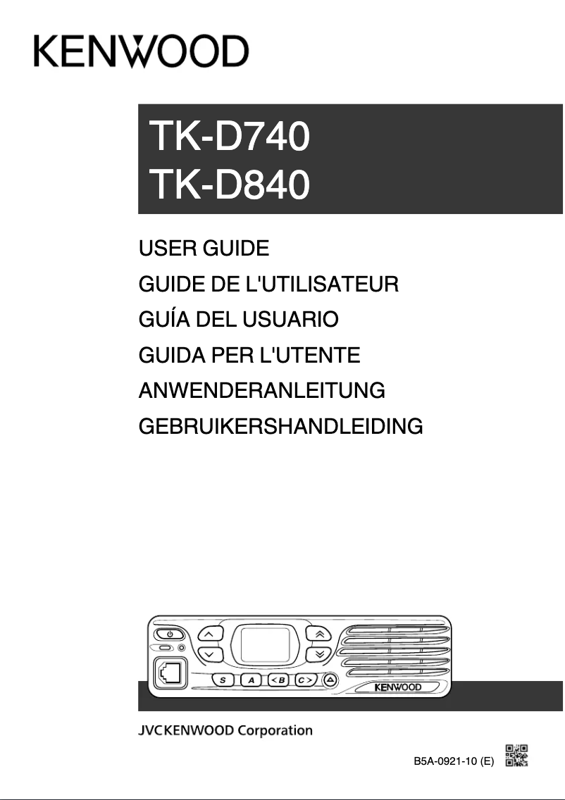 Página 1 del manual Manual de usuario Kenwood TK-D740