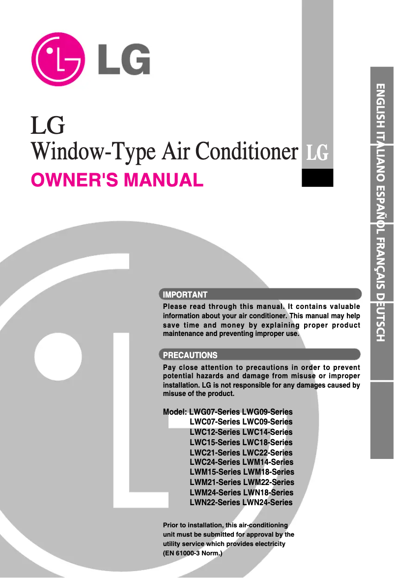 Página 1 del manual Manual de usuario LG LWC1264PHG