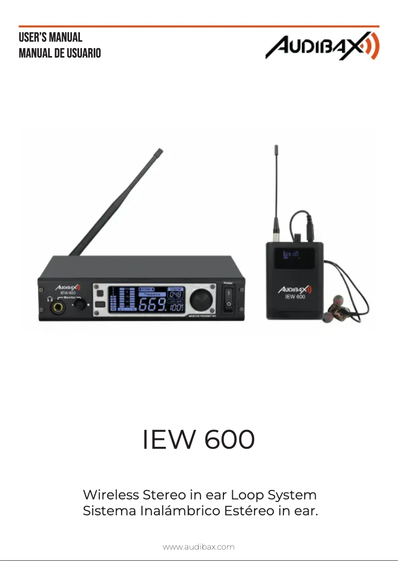 Page 1 de la notice Manuel utilisateur Audibax IEW 600