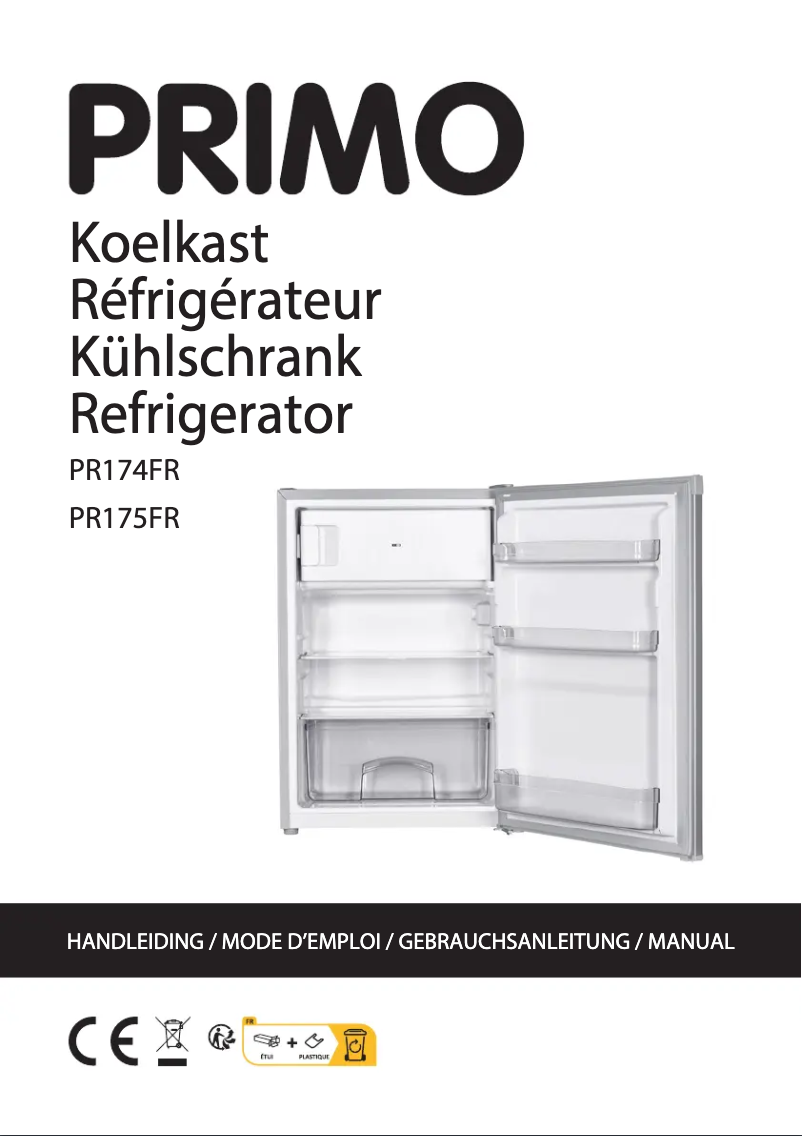 Page 1 de la notice Manuel utilisateur Primo PR175FR