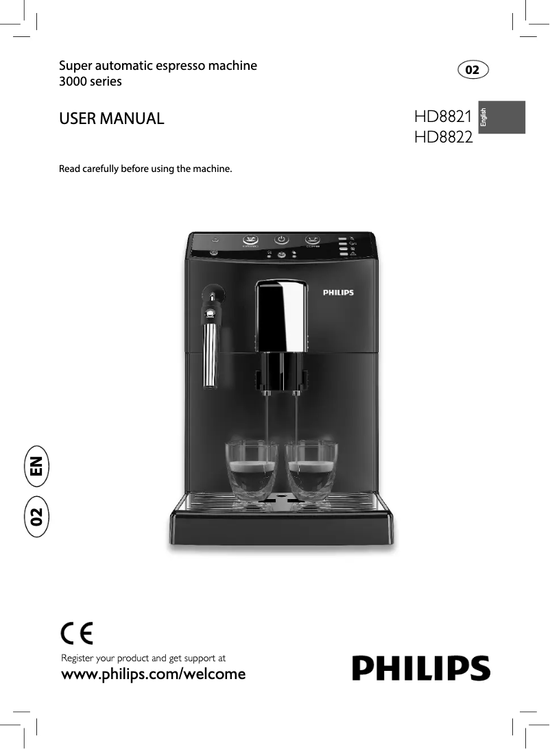 Image de la première page du manuel de l'appareil 3000 series HD8822