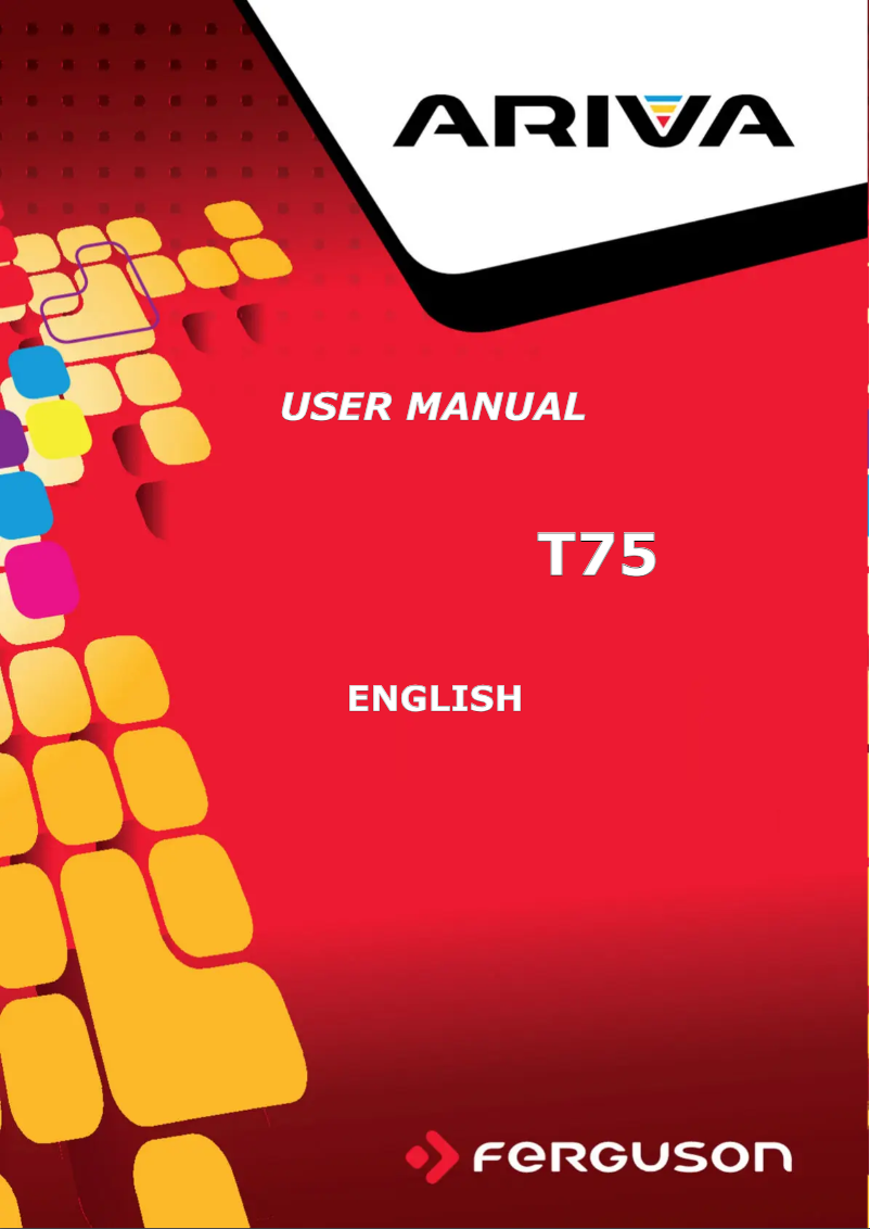 Page 1 de la notice Manuel utilisateur Ferguson Ariva T75