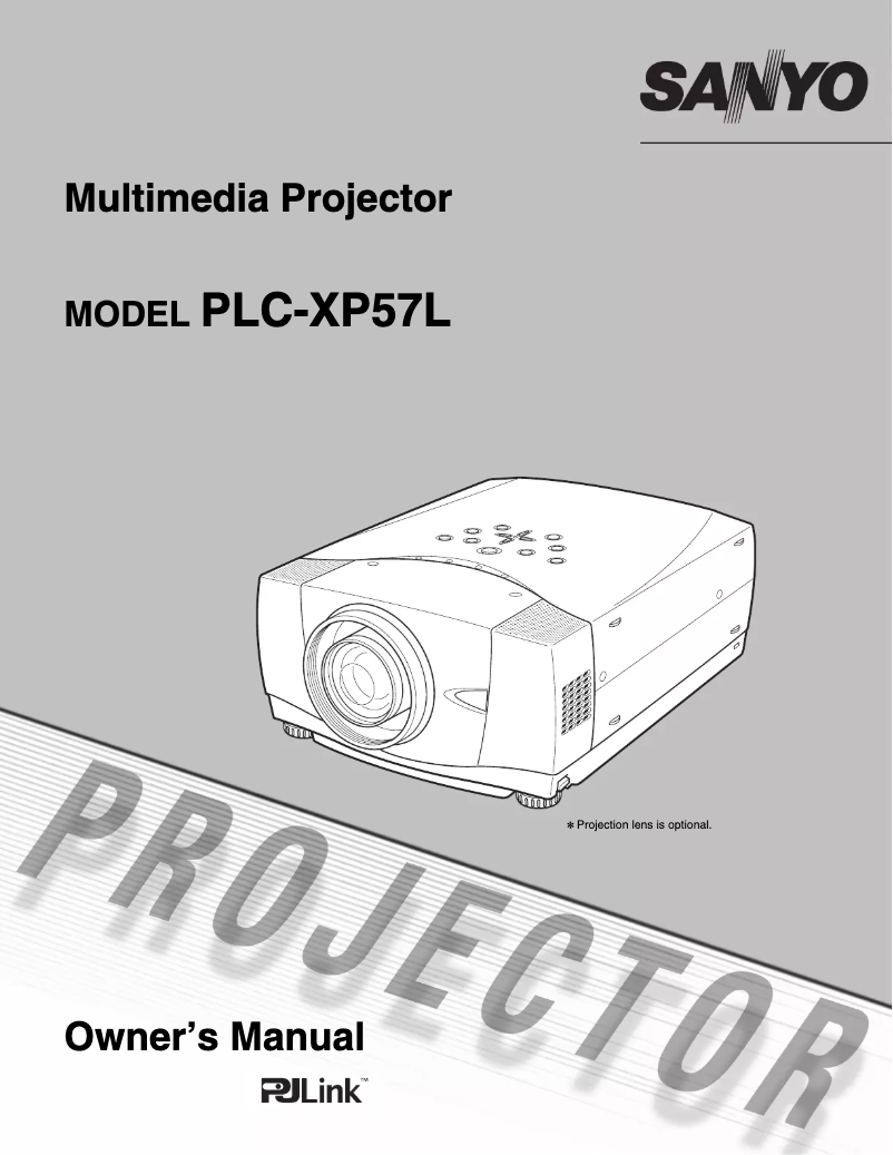 Page 1 de la notice Manuel utilisateur Sanyo PLC-XP57L