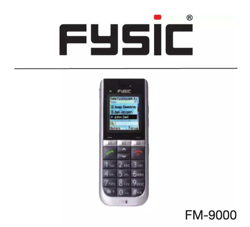 Page 1 de la notice Manuel utilisateur Fysic FM-9000