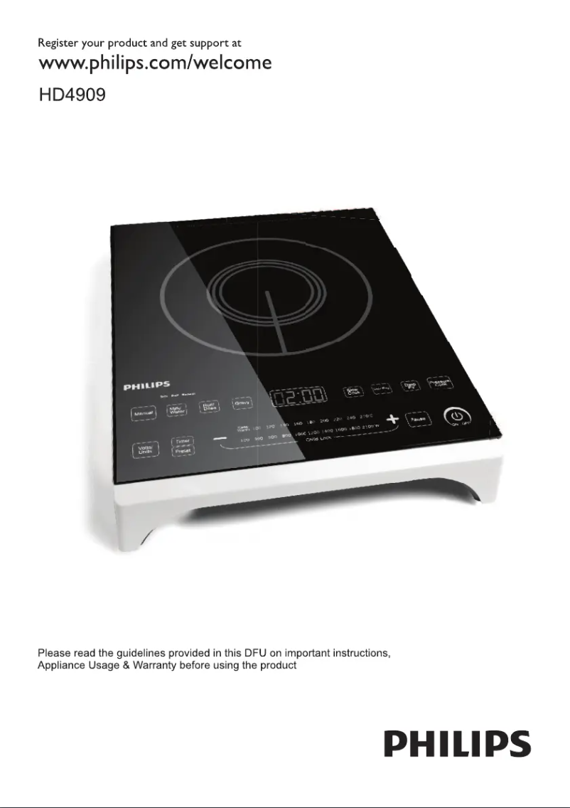 Page n°1 - Mode d'emploi Philips HD4909