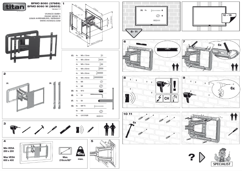 Image de la première page du manuel de l'appareil BFMO 8060 W