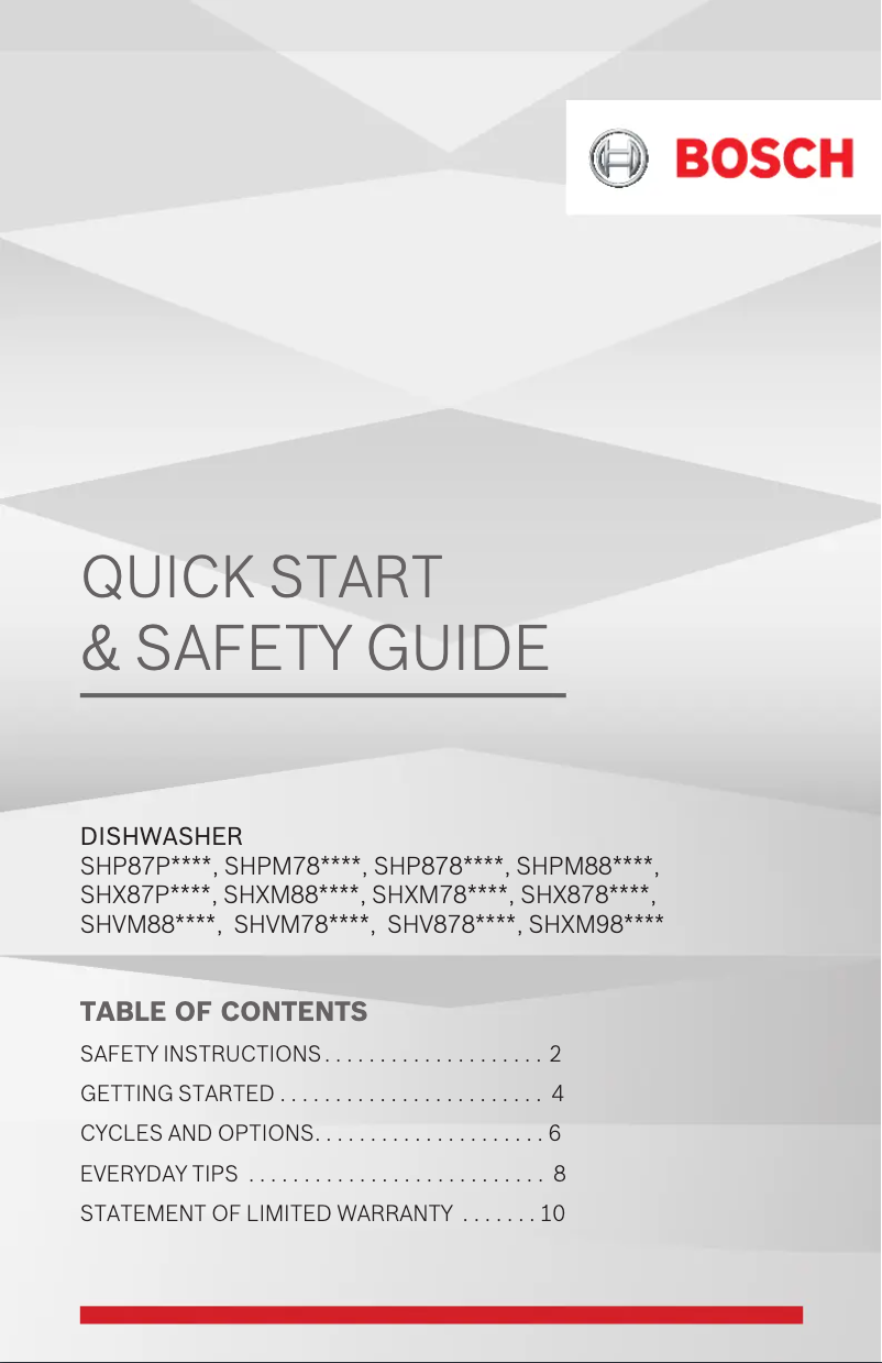 Image de la première page du manuel de l'appareil SHVM78Z53N