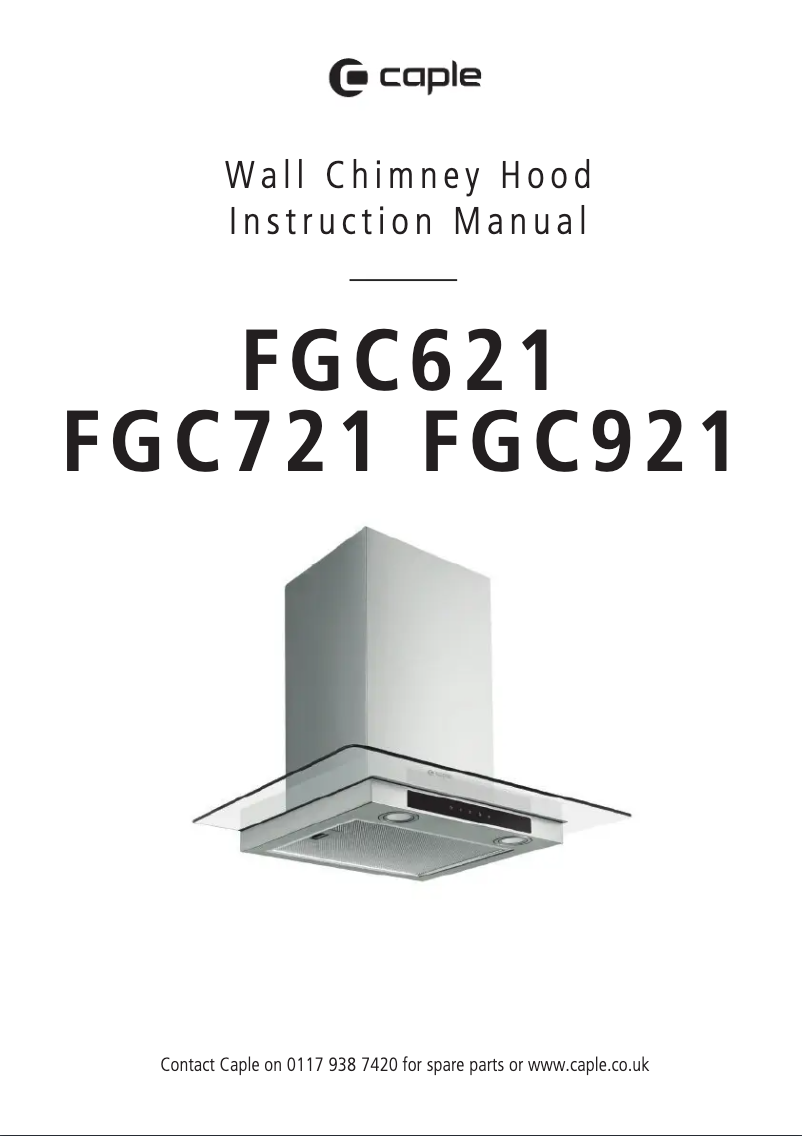 Page n°1 - Manuel utilisateur Caple FGC621