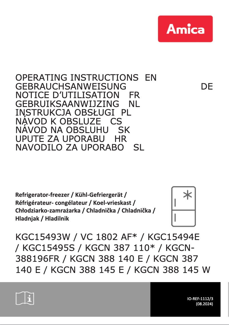 Image de la première page du manuel de l'appareil KGCN 388 145 E