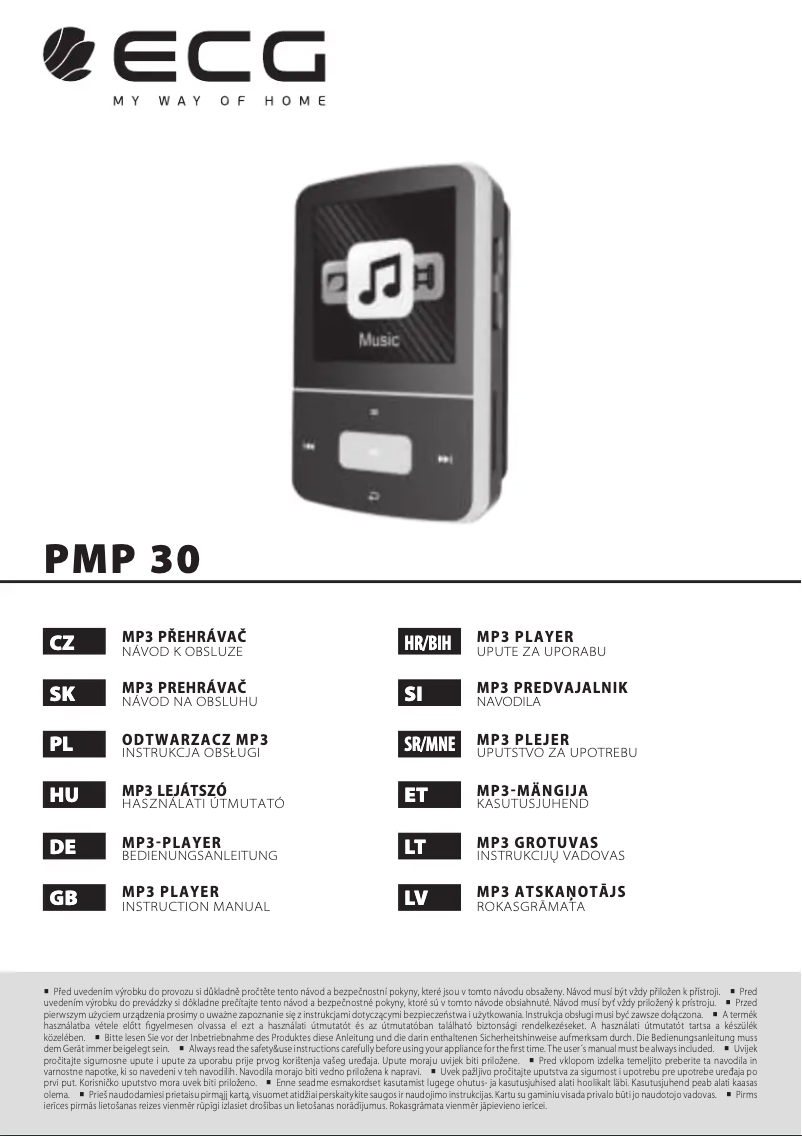 Página 1 del manual Manual de usuario ECG PMP 30