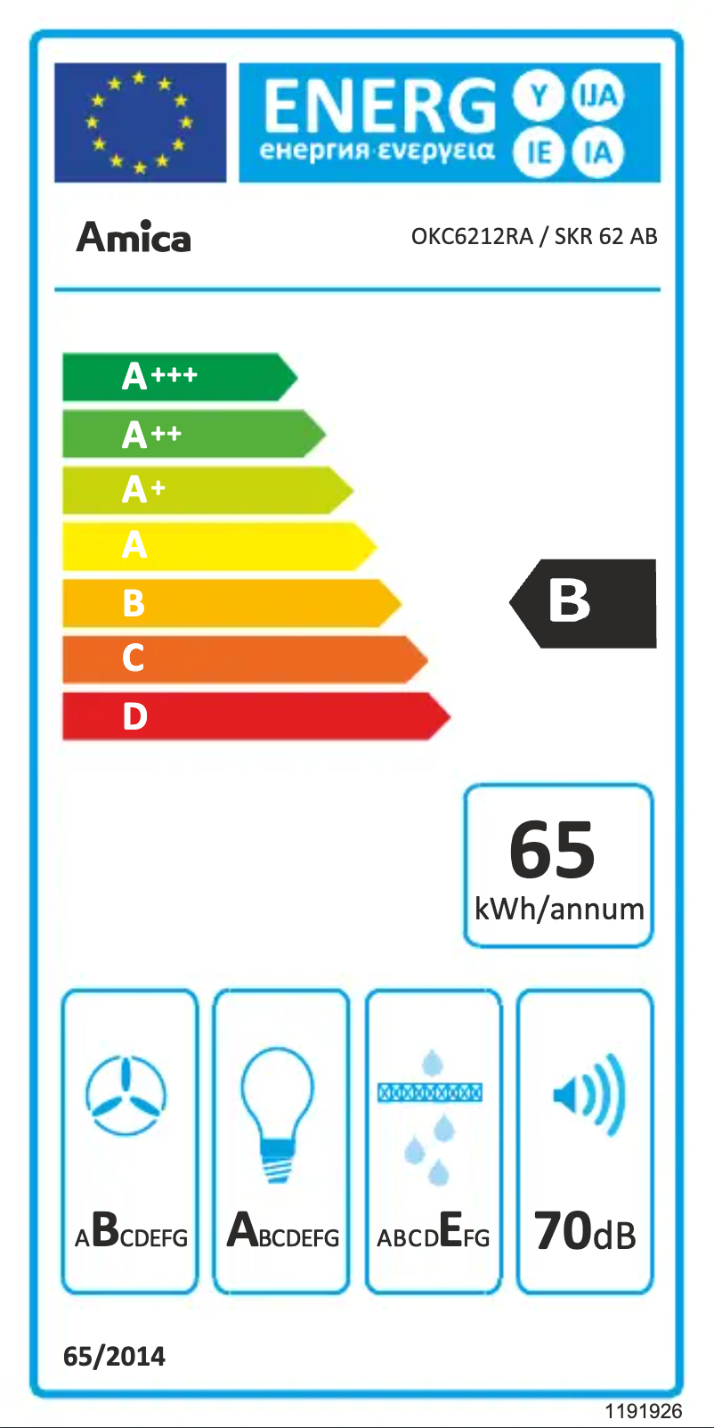 Image de la première page du manuel de l'appareil OKC6212RA