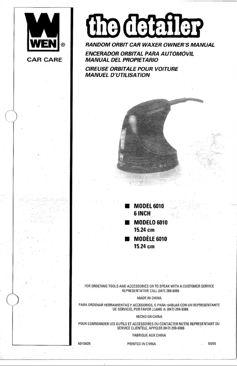 Página 1 del manual Manual de usuario WEN 6010