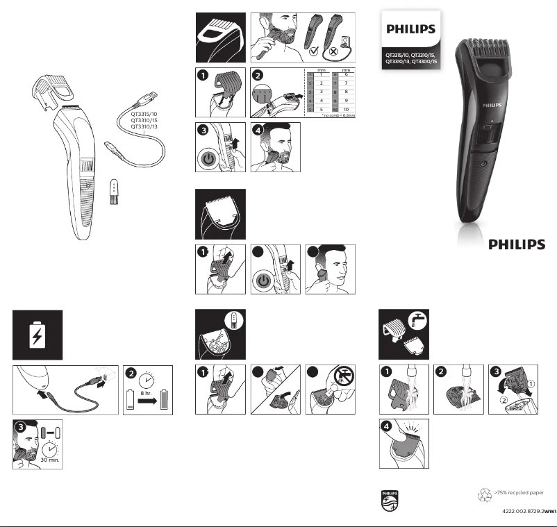Image de la première page du manuel de l'appareil QT3310