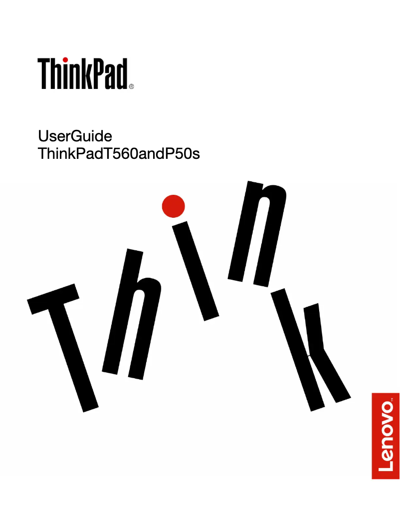 Page n°1 - Manuel utilisateur Lenovo ThinkPad T560