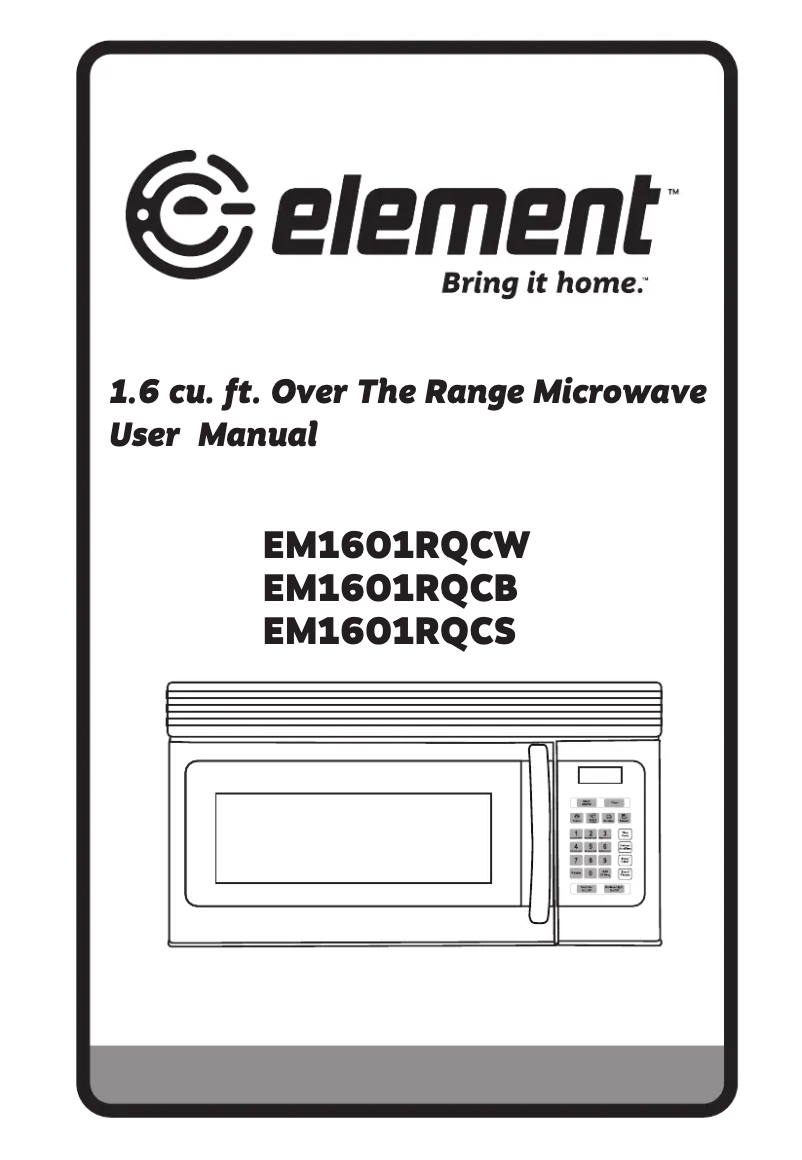 Page 1 de la notice Manuel utilisateur Element EM1601RQCW