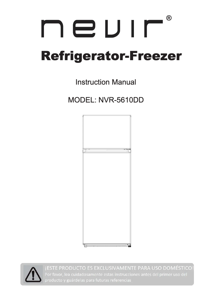 Page n°1 - Manuel utilisateur Nevir NVR-5610DD