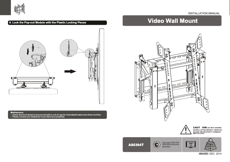 Page 1 de la notice Manuel utilisateur Allsee AS0364T