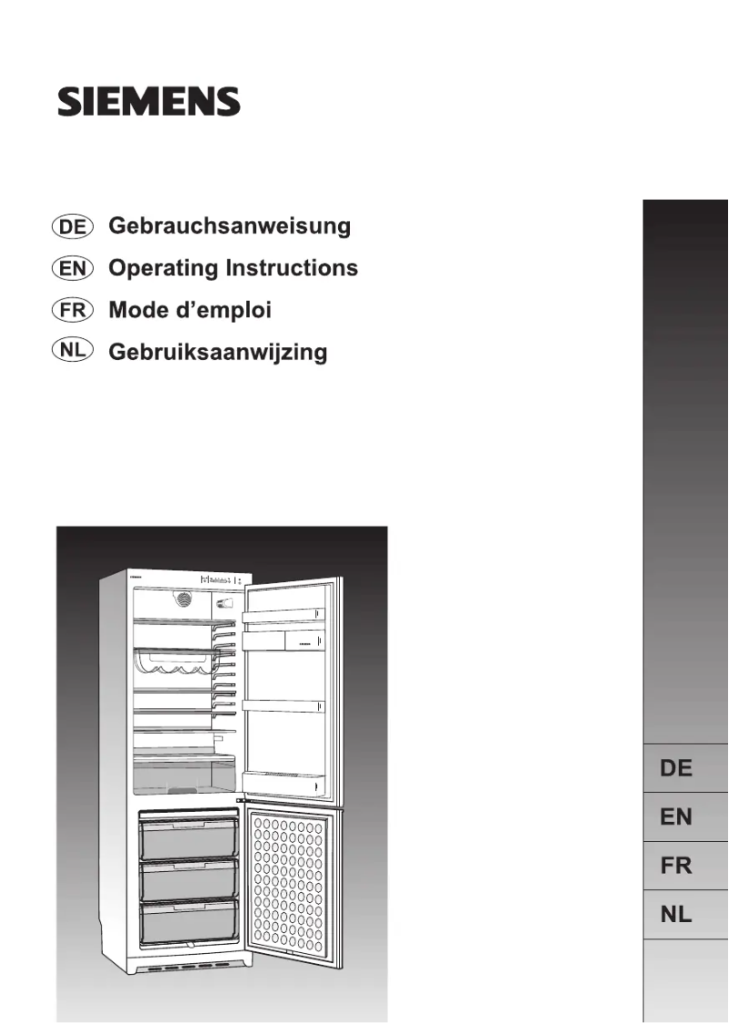 Page 1 de la notice Manuel utilisateur Siemens KG33V320FF