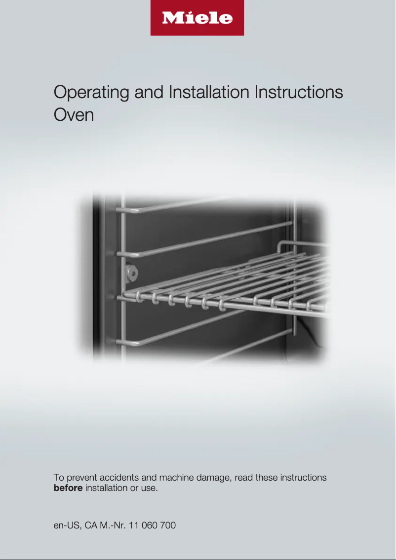 Page n°1 - Manuel utilisateur Miele H 6780-2 BP
