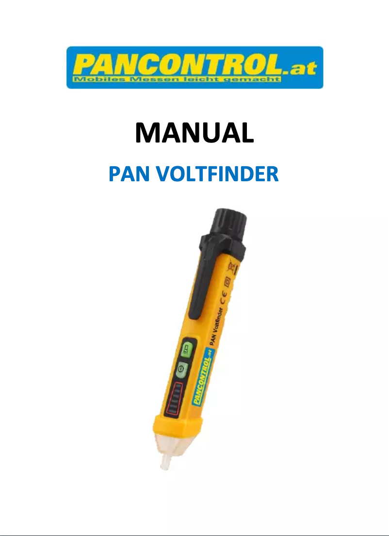 Image de la première page du manuel de l'appareil PAN Voltfinder