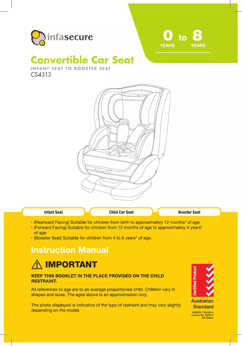 Page 1 de la notice Manuel utilisateur InfaSecure Luxi II Mini Swirl