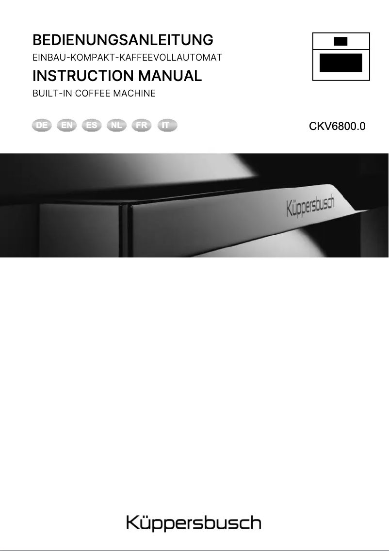 Page 1 de la notice Manuel utilisateur Küppersbusch CKV6800.0S