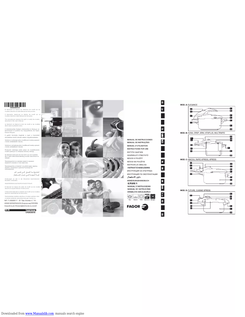 Page 1 de la notice Manuel utilisateur Fagor Xpress