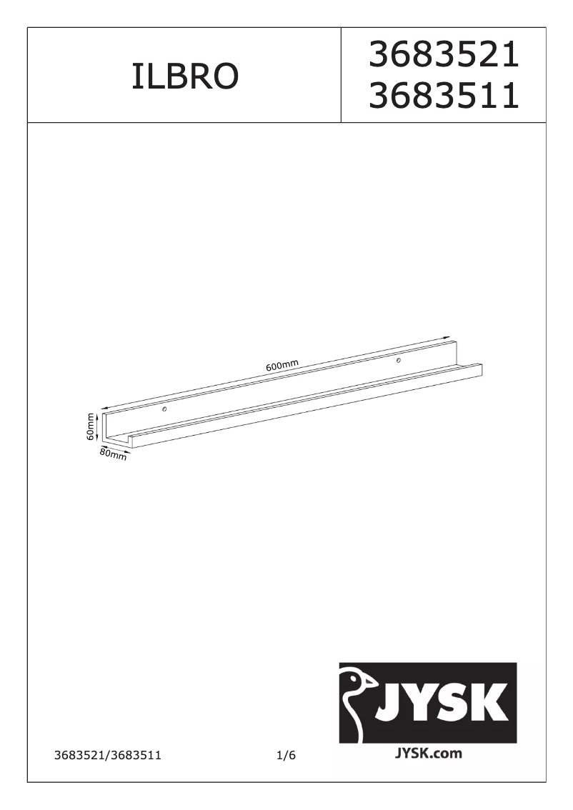 Image de la première page du manuel de l'appareil Ilbro (60x6x8)