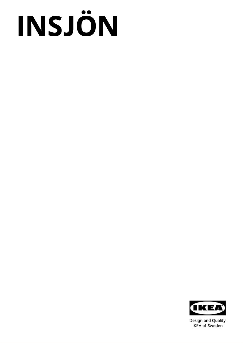 Page 1 de la notice Manuel utilisateur Ikea INSJÖN 203.419.08