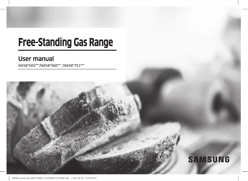 Image de la première page du manuel de l'appareil NX58T7511SG/AA