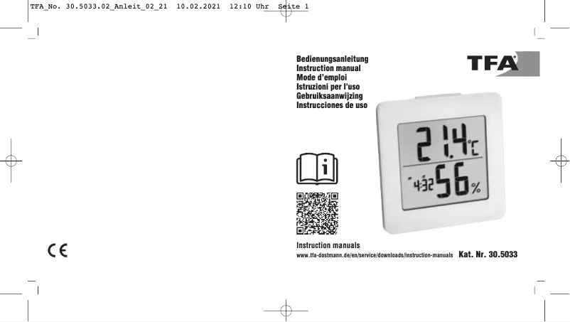 Página 1 del manual Manual de usuario TFA 30.5033.02