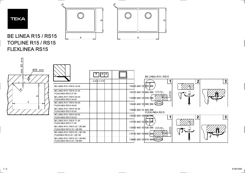 Image de la première page du manuel de l'appareil RS15