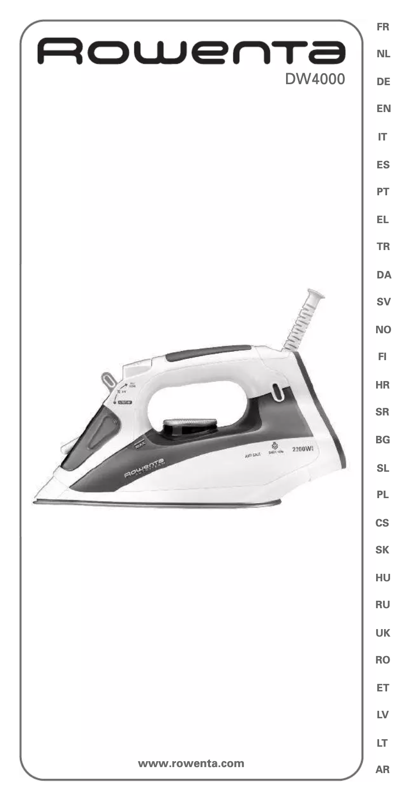 Page n°1 - Manuel utilisateur Rowenta Autosteam DW4020