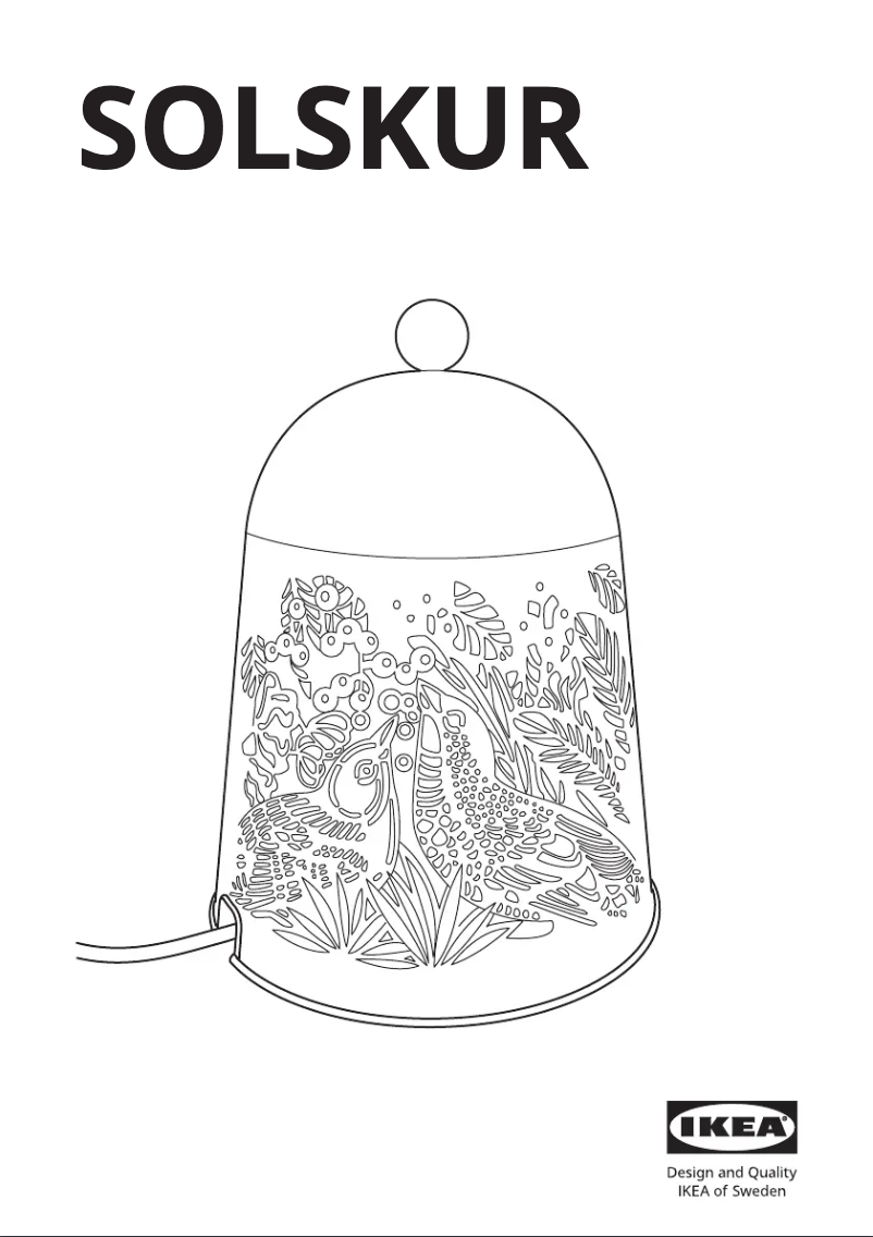 Image de la première page du manuel de l'appareil SOLSKUR 105.372.65