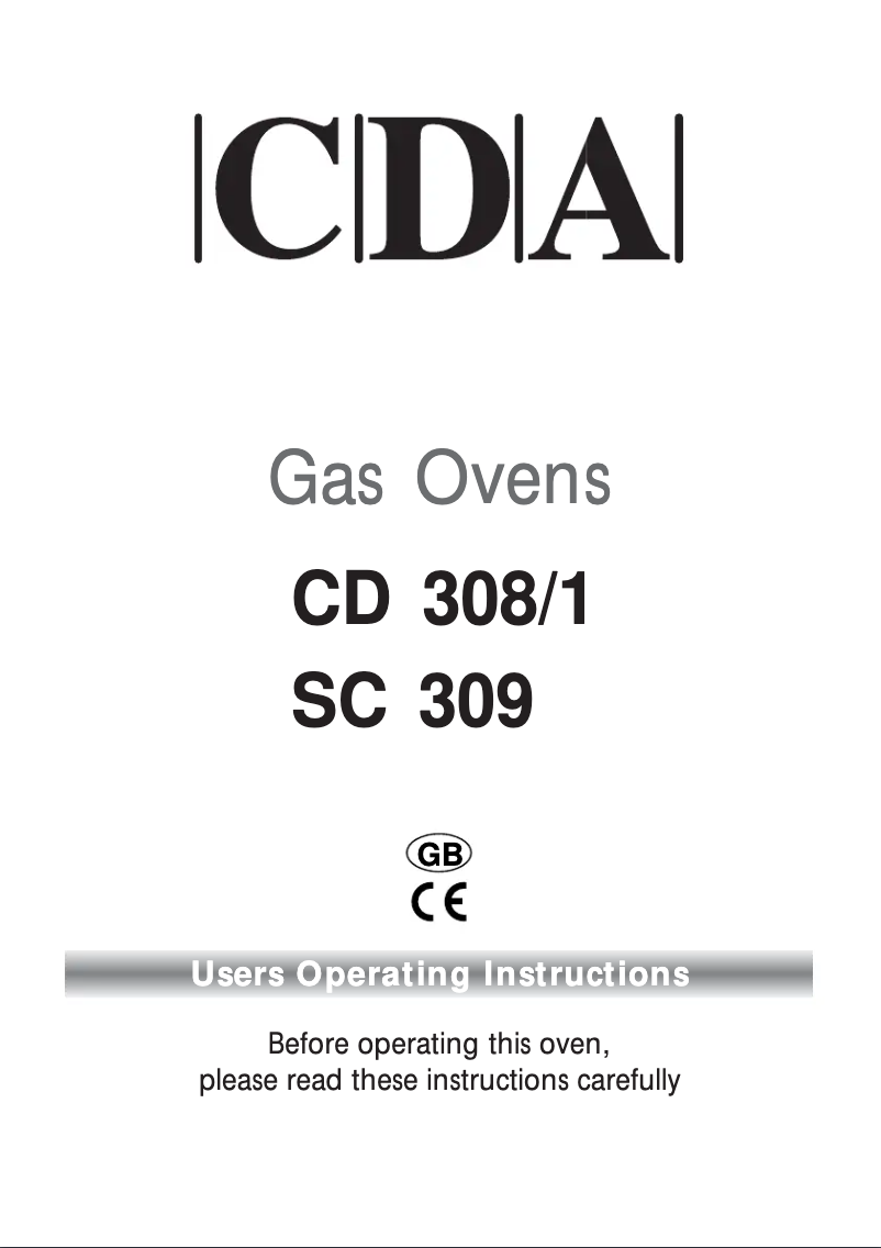 Page n°1 - Manuel utilisateur CDA SC309WH