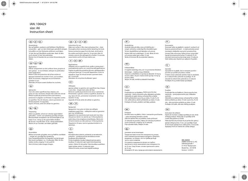 Page 1 de la notice Manuel utilisateur Ordex Z31947B