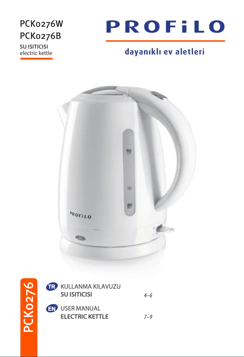 Image de la première page du manuel de l'appareil PCK0276W