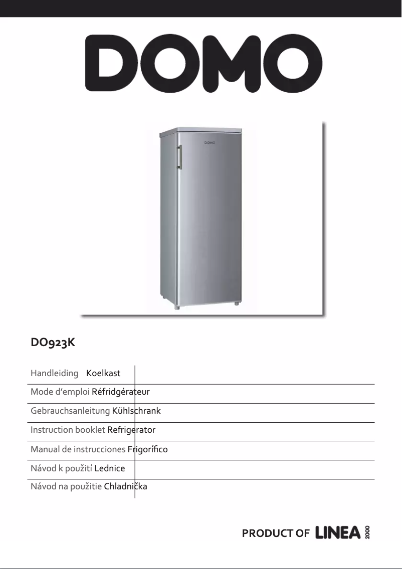 Image de la première page du manuel de l'appareil DO923K