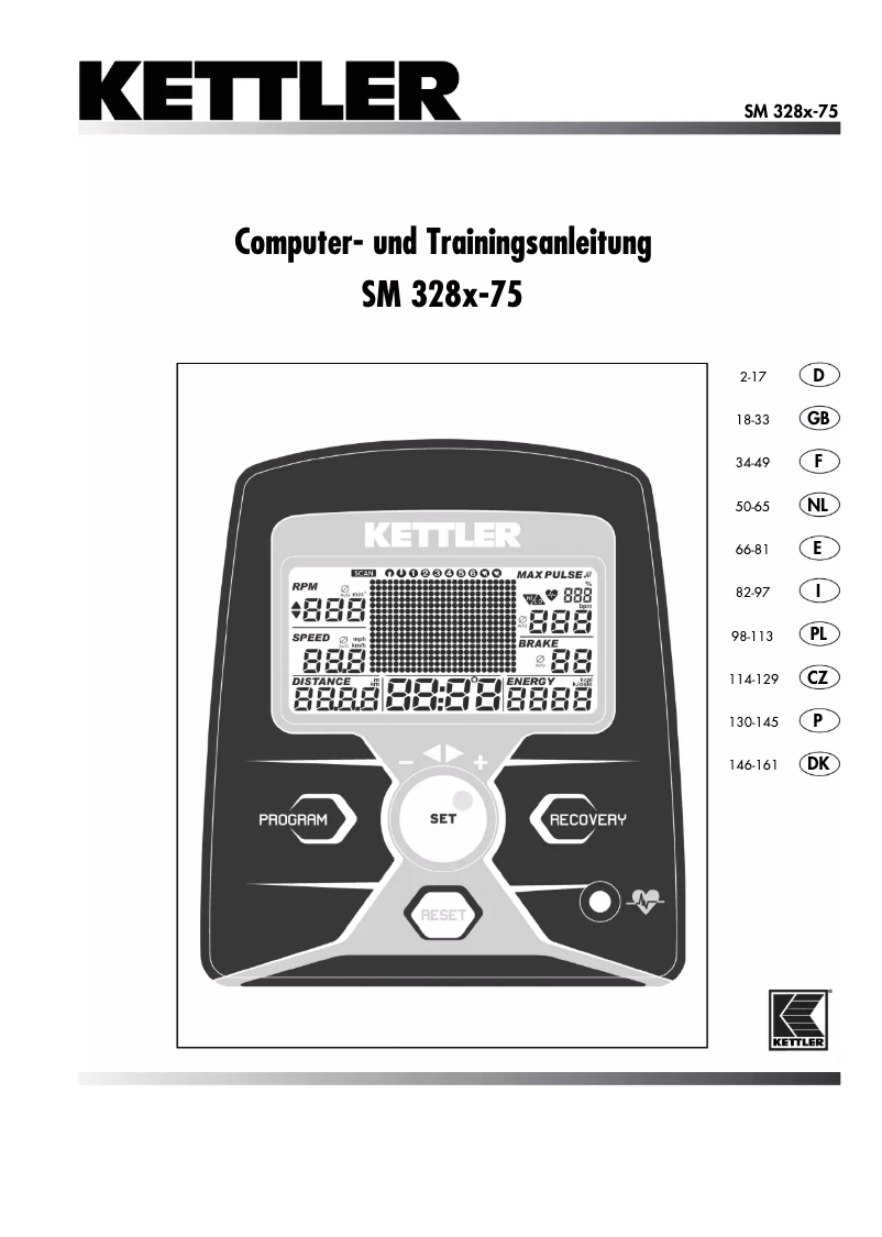 Page 1 de la notice Manuel utilisateur Kettler SKYLON 1