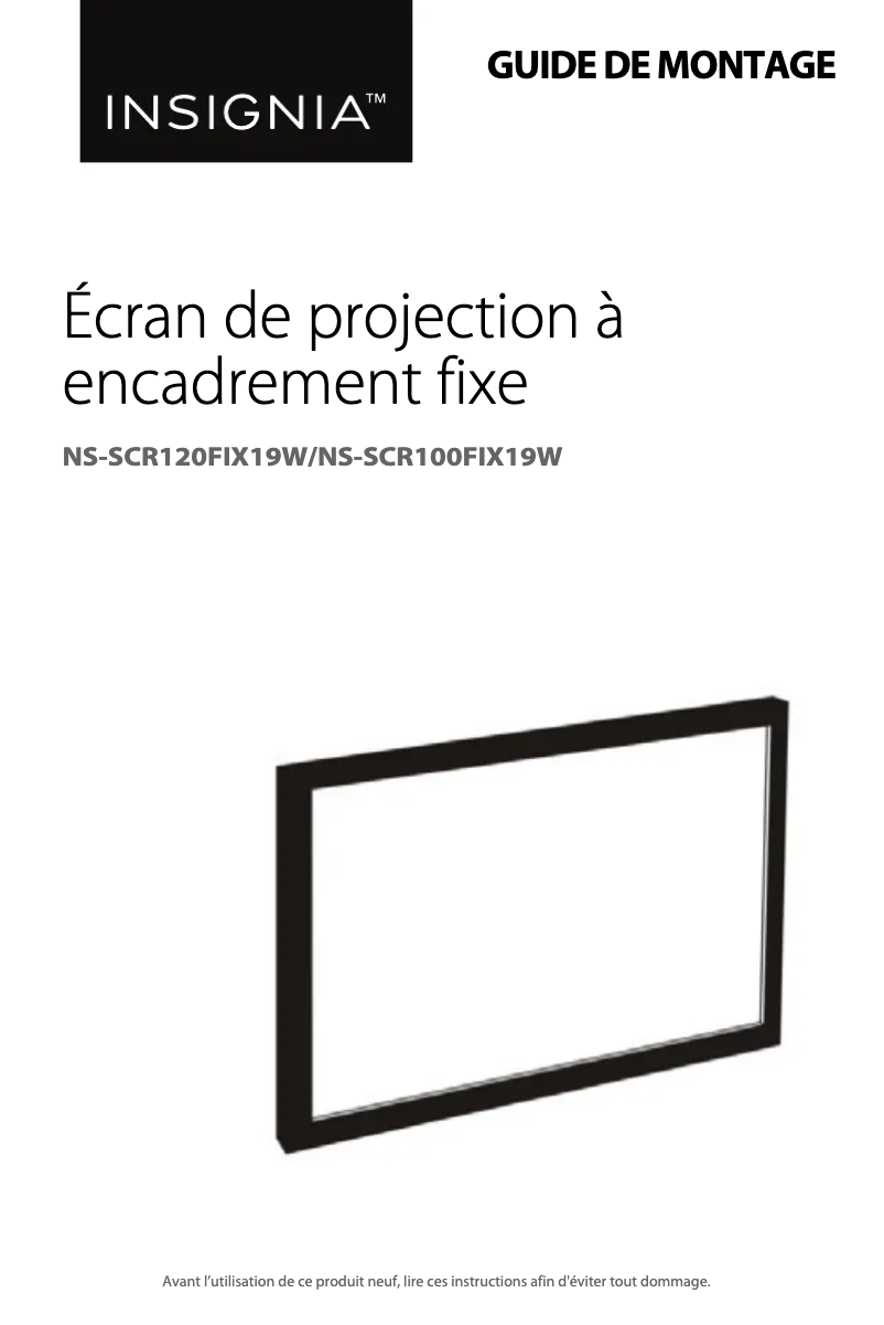 Página 1 del manual Manual de usuario Insignia NS-SCR120FIX19W