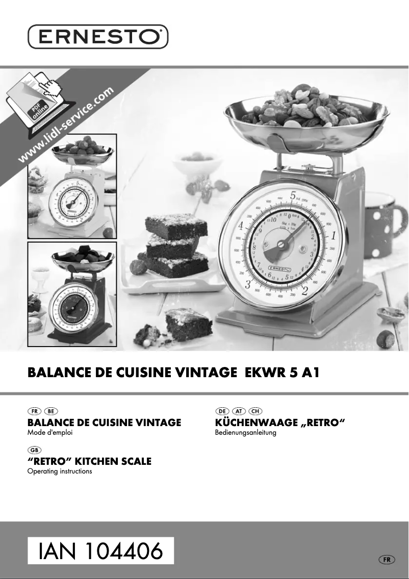 Page n°1 - Manuel utilisateur Ernesto Retro EKWR 5 A1