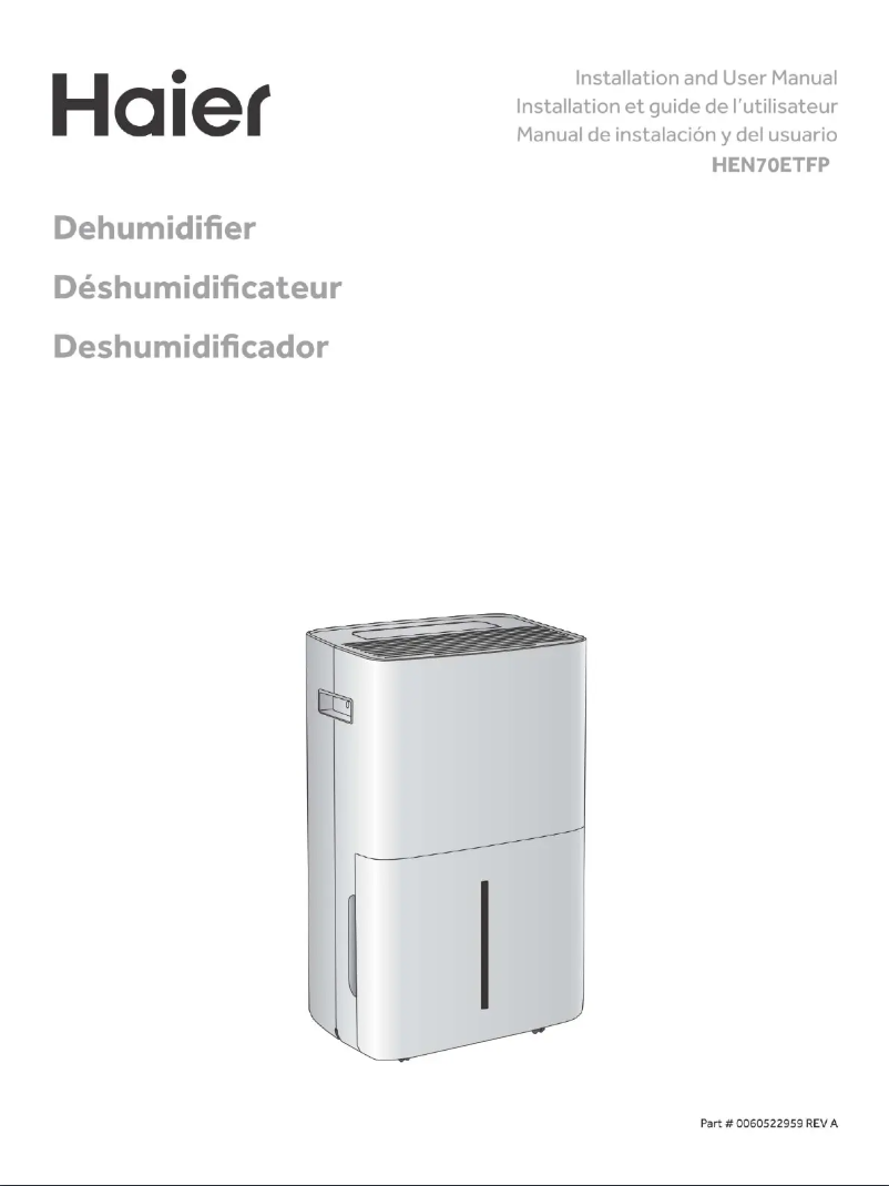 Image de la première page du manuel de l'appareil HEN70ETFP