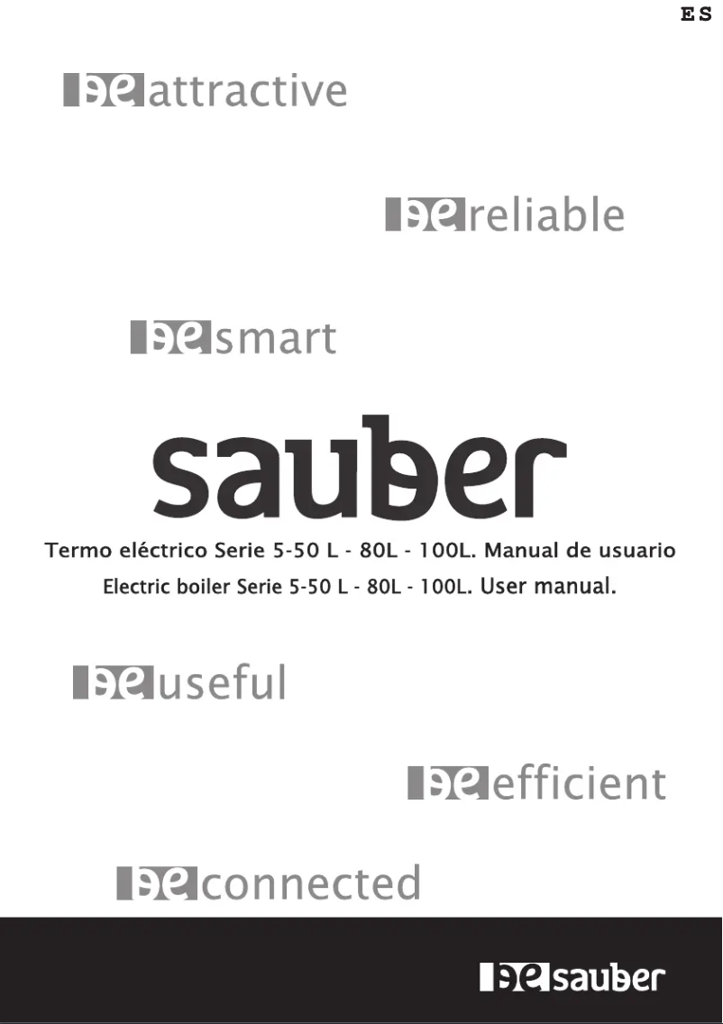 Page 1 de la notice Manuel utilisateur Sauber SERIE 5-100L