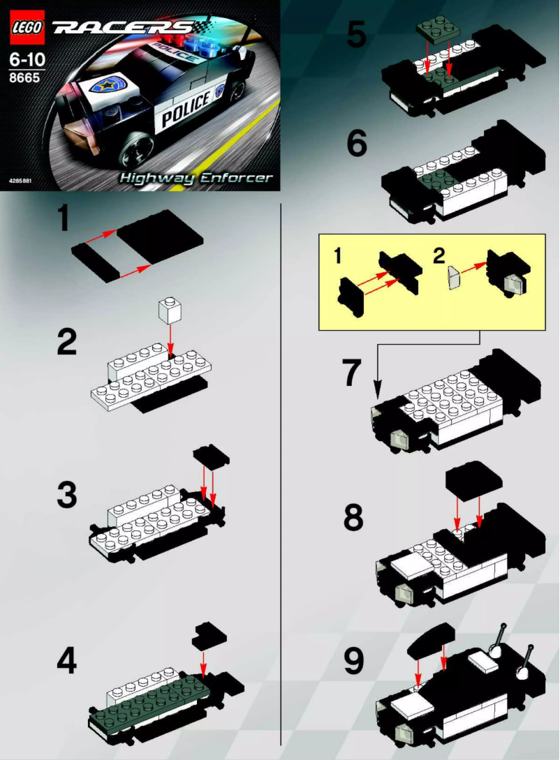 Image de la première page du manuel de l'appareil Racers 8662