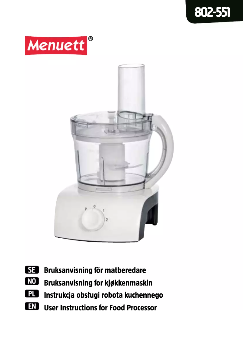 Image de la première page du manuel de l'appareil 802-551