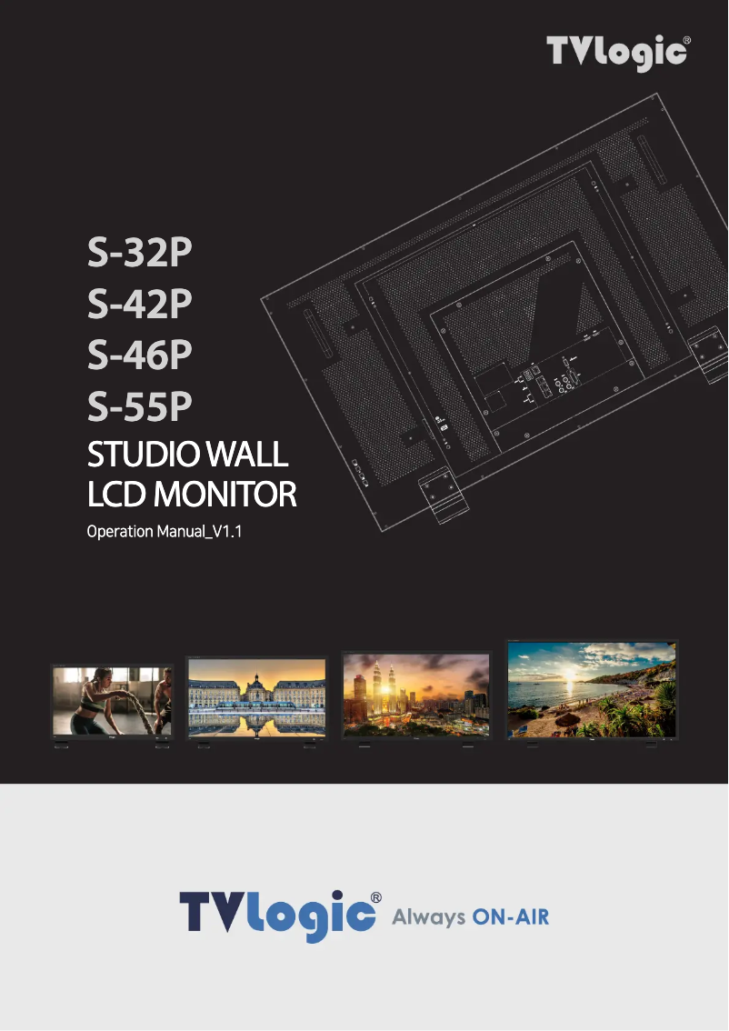 Page n°1 - Manuel utilisateur TVLogic S-46P