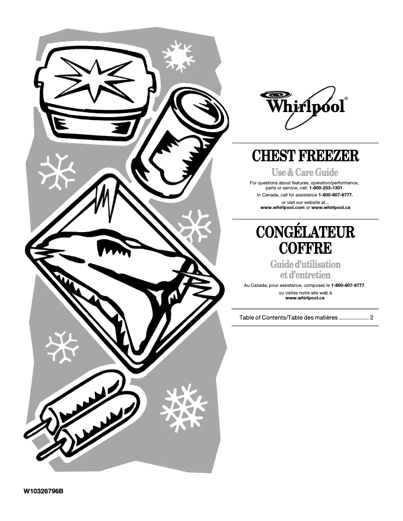 Page 1 de la notice Manuel utilisateur Whirlpool EH185FXTQ