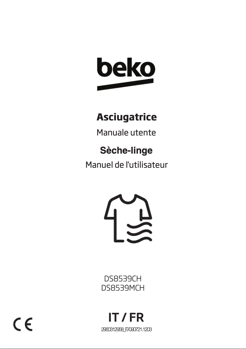 Page 1 de la notice Manuel utilisateur Beko DS8539MCH