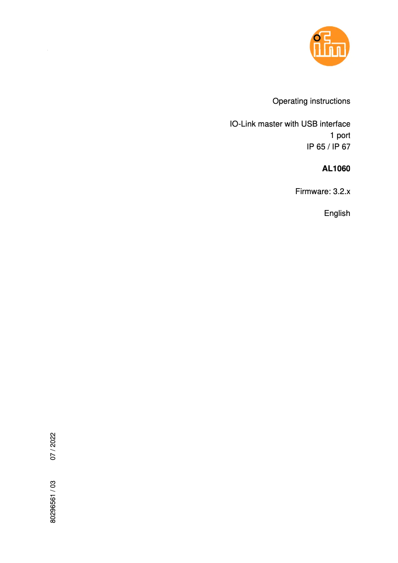 Image de la première page du manuel de l'appareil AL1060